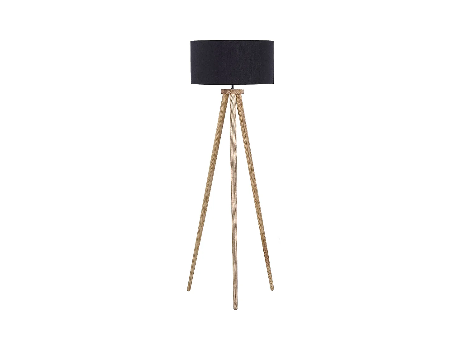 Lampadaire NITRA Bois de chêne Noir