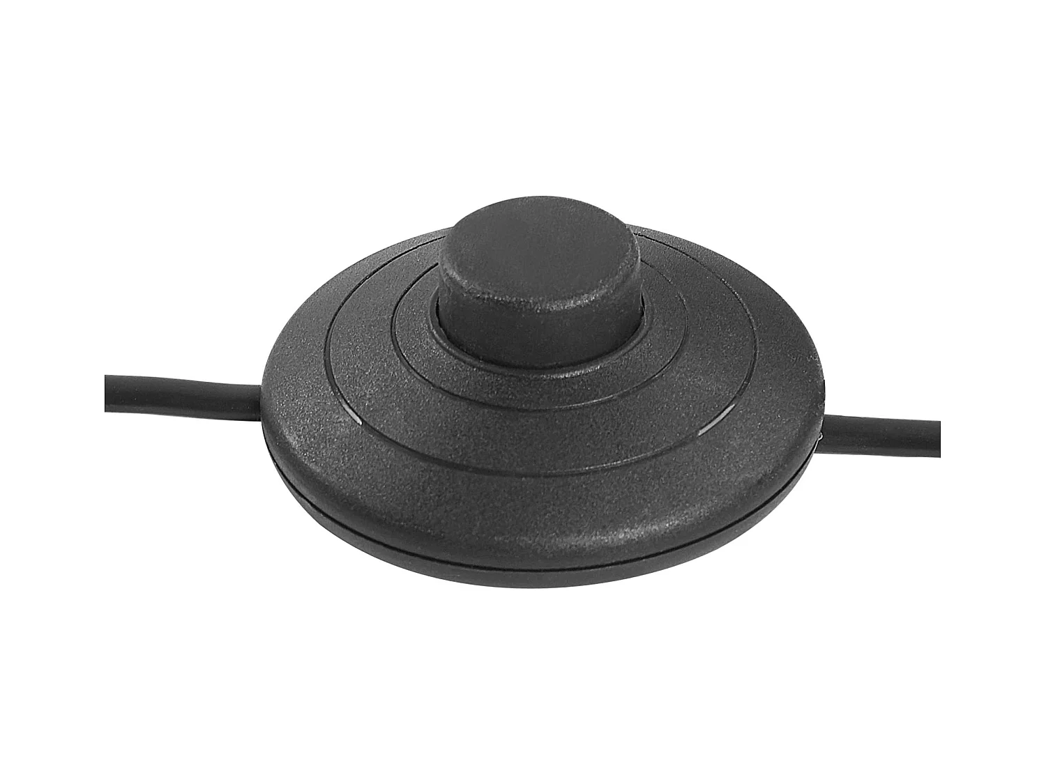 Moderne Stehlampe Polybaumwolle/Holz schwarz 140 cm Trommelform Nitra