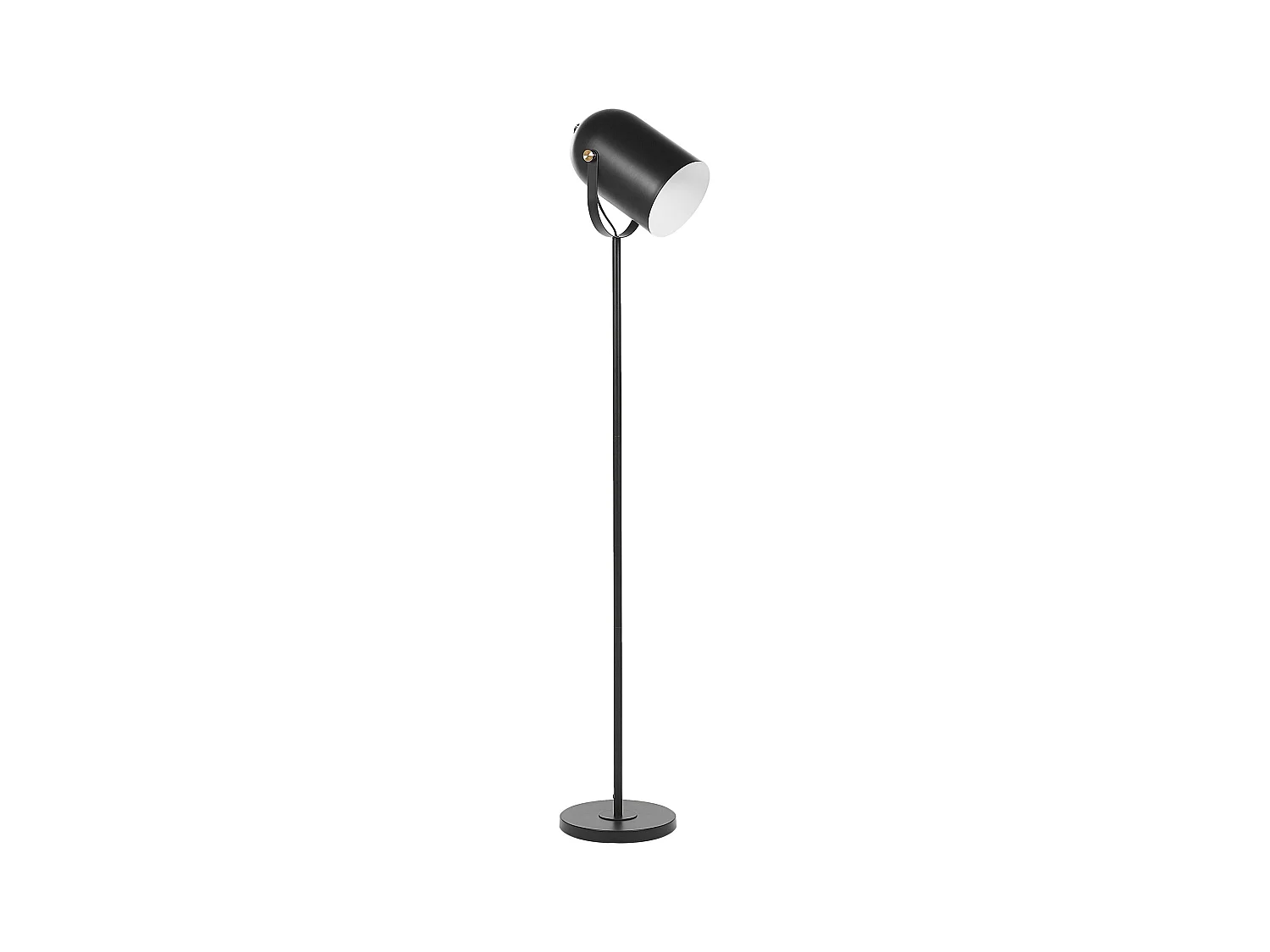 Stehlampe TYRIA verstellbar Metall Schwarz