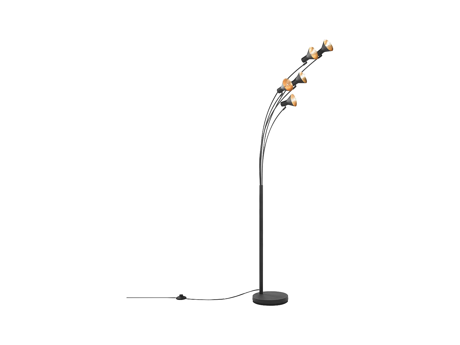 Lampadaire BARAGA Réglable Métal Noir