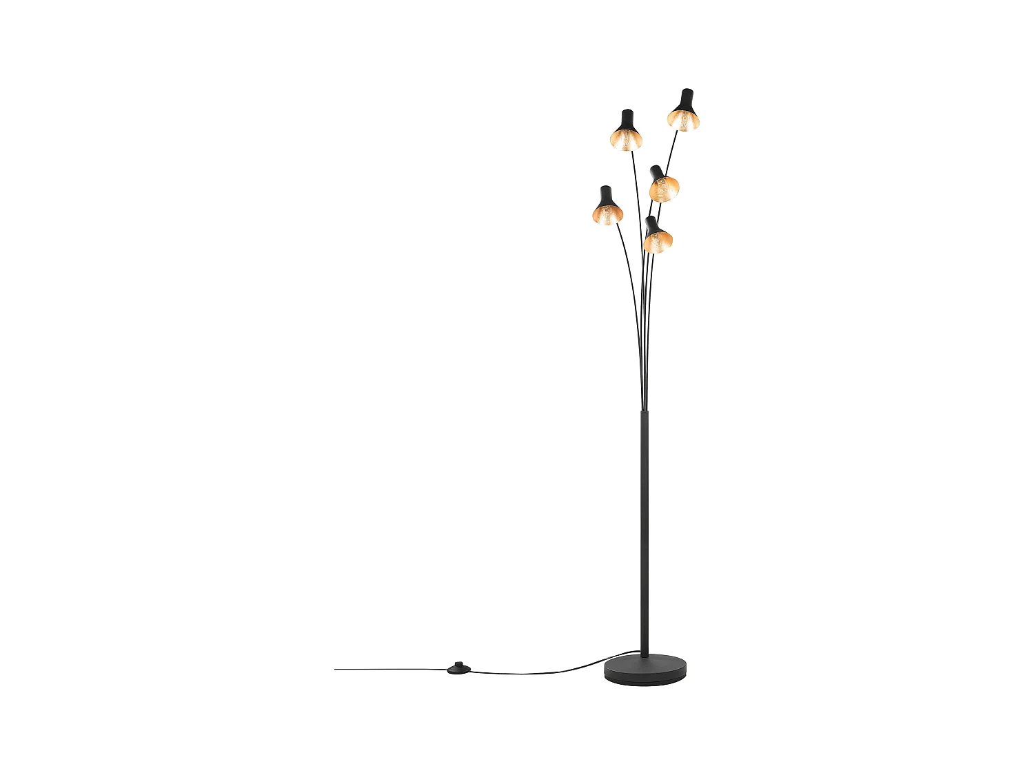 Lampadaire BARAGA Réglable Métal Noir