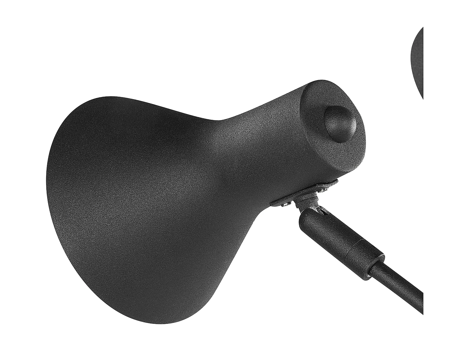 Candeeiro de pé BARAGA Ajustável Metal Preto