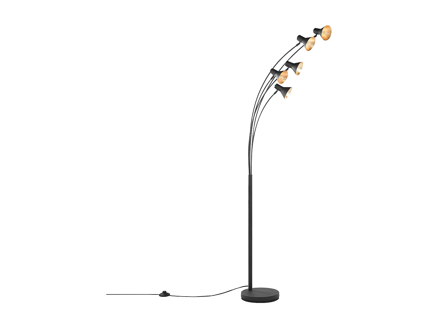 Lampadaire BARAGA Réglable Métal Noir