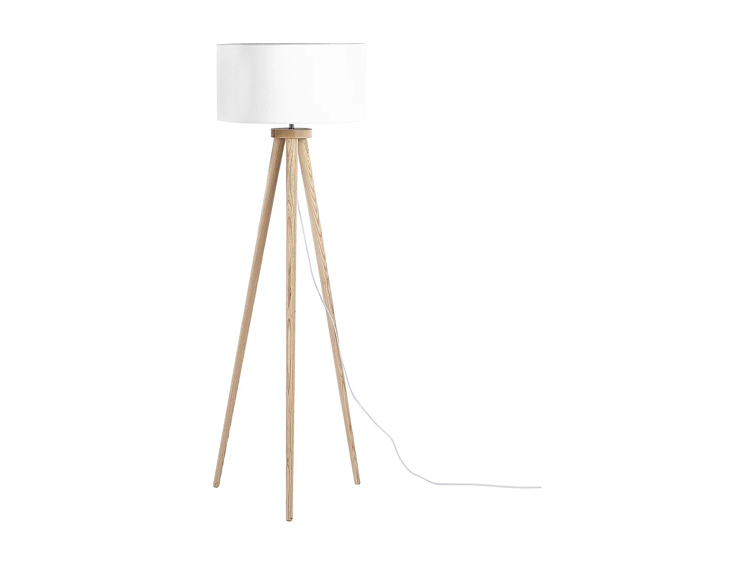 Lampadaire NITRA Bois de chêne Blanc