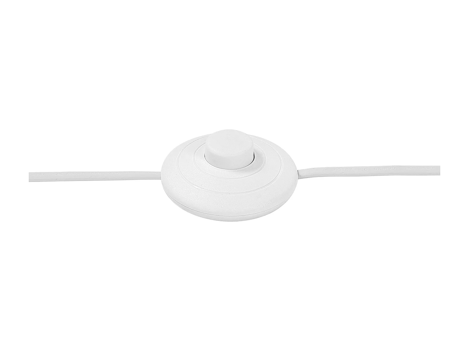 Moderne Stehlampe Polybaumwolle/Holz weiß Nitra