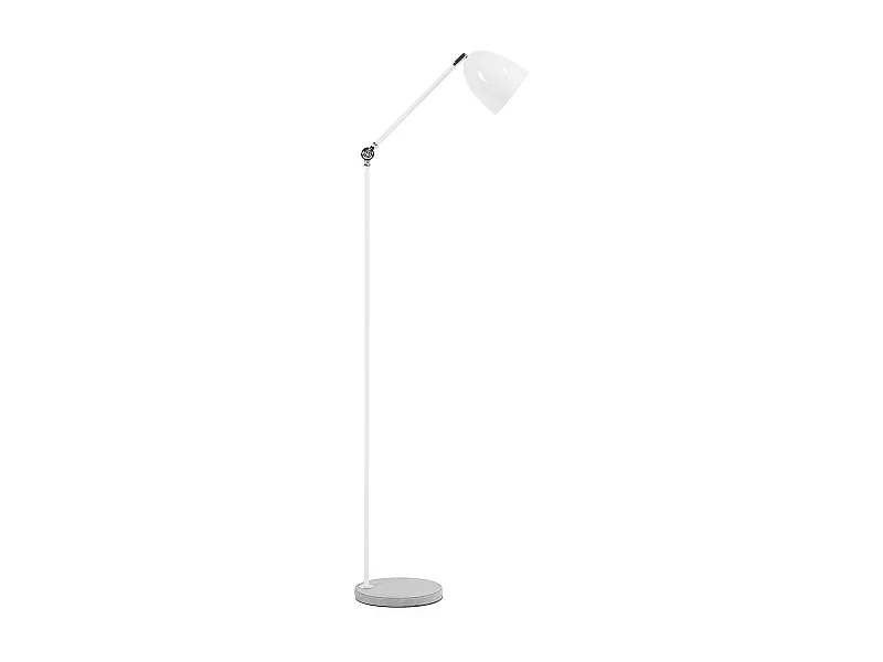 Lampadaire CHANZA Réglable Métal Blanc
