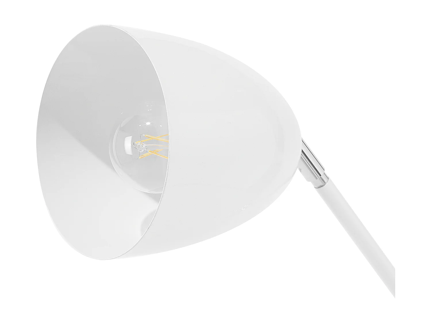 Lampadaire CHANZA Réglable Métal Blanc