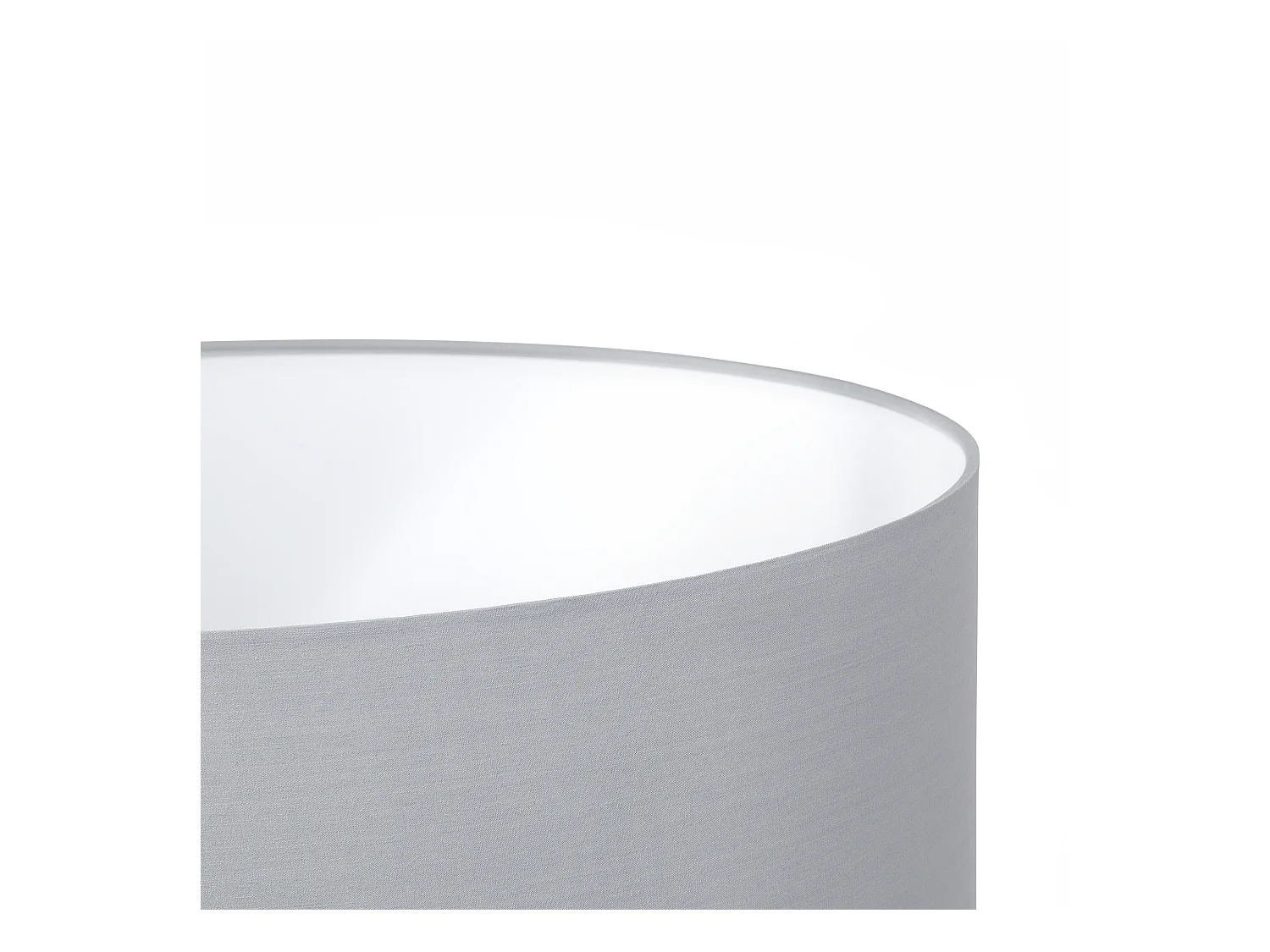 Stehleuchte Stehlampe Polyester/Metall hellgrau 156 cm Trommelform Stiletto