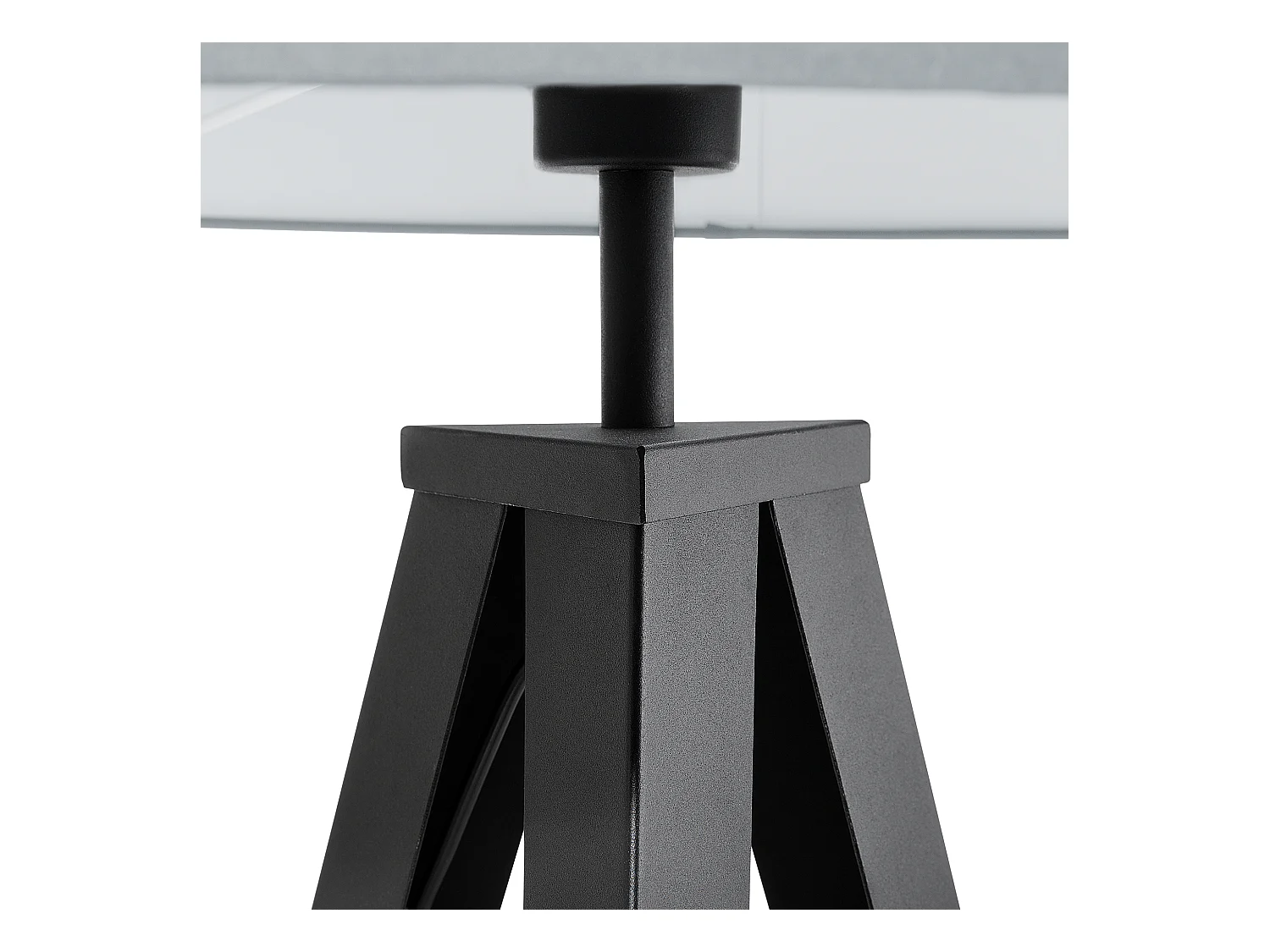 Stehleuchte Stehlampe Polyester/Metall hellgrau 156 cm Trommelform Stiletto