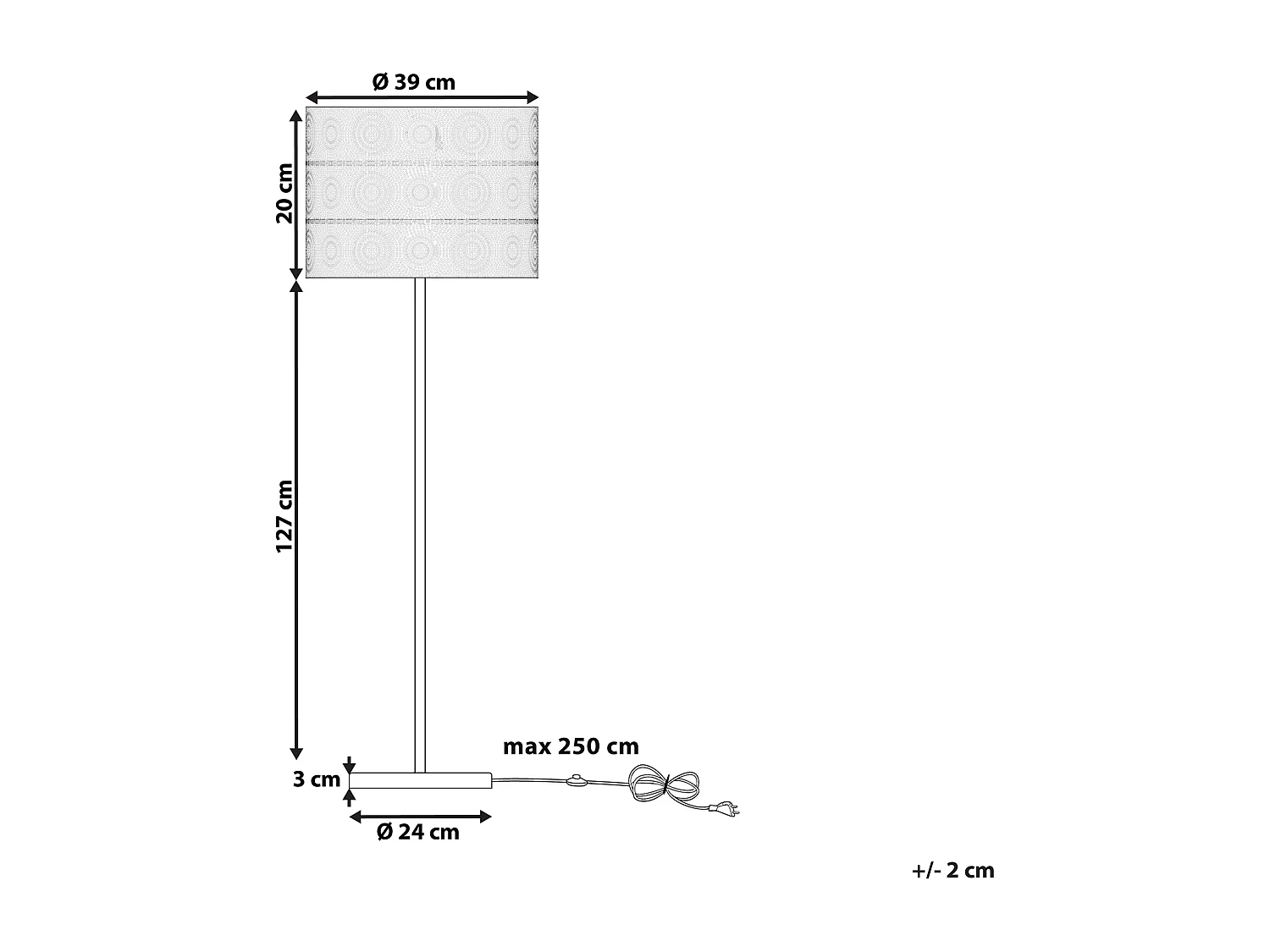 Lampadaire design en nickel NUON