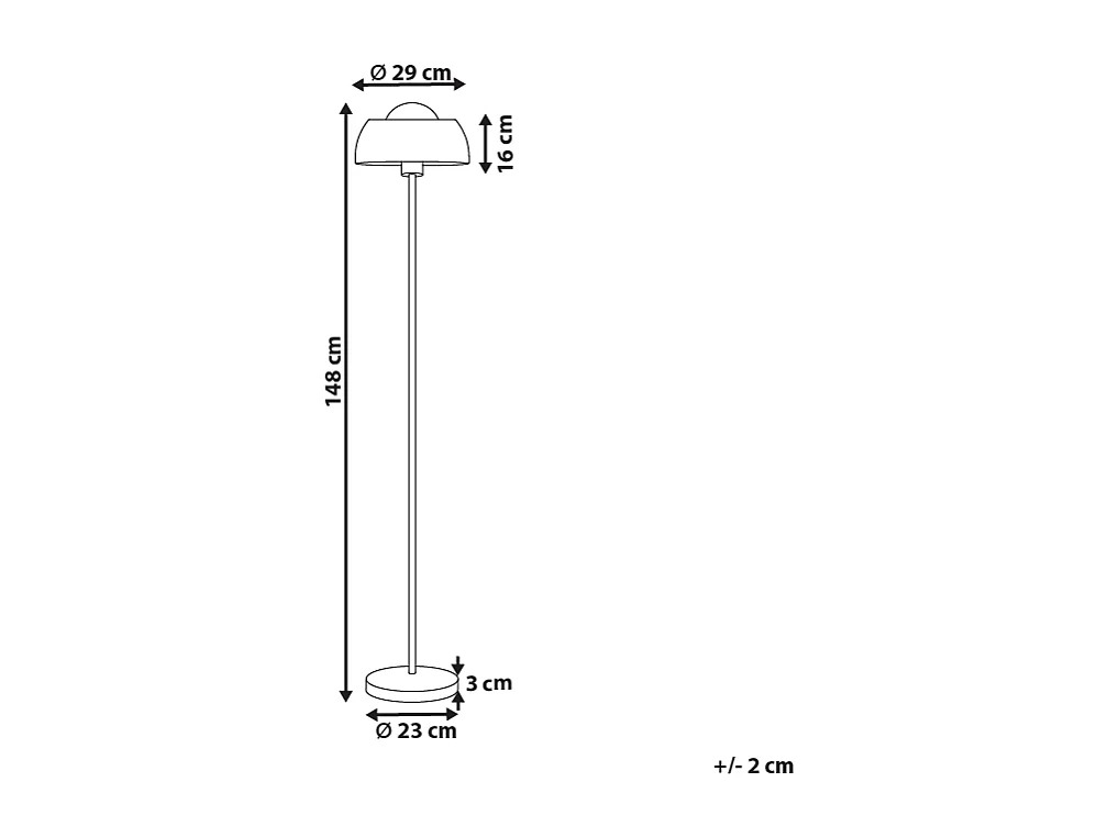 Moderne Stehlampe schwarz / gold aus Stahl Dekolampe 148 cm Senette