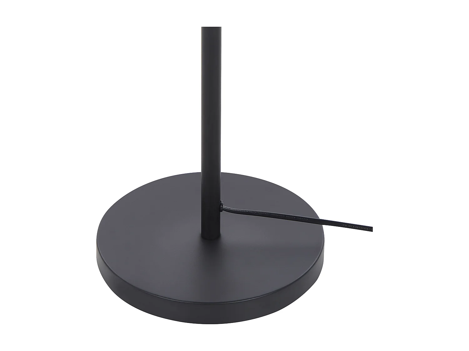 Moderne Stehlampe schwarz / gold aus Stahl Dekolampe 148 cm Senette