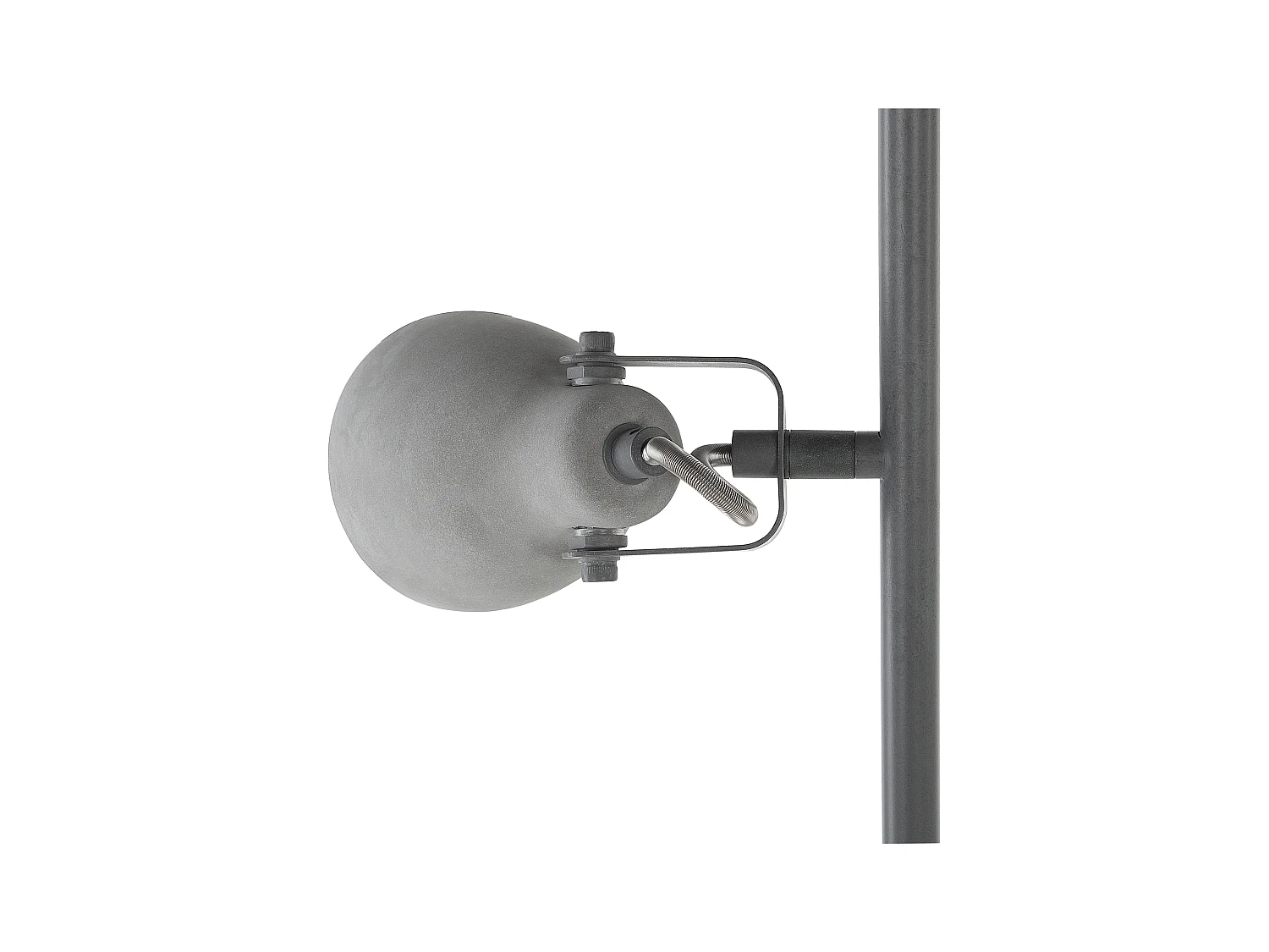 Lámpara de pie MISTAGO ajustable Cemento Gris