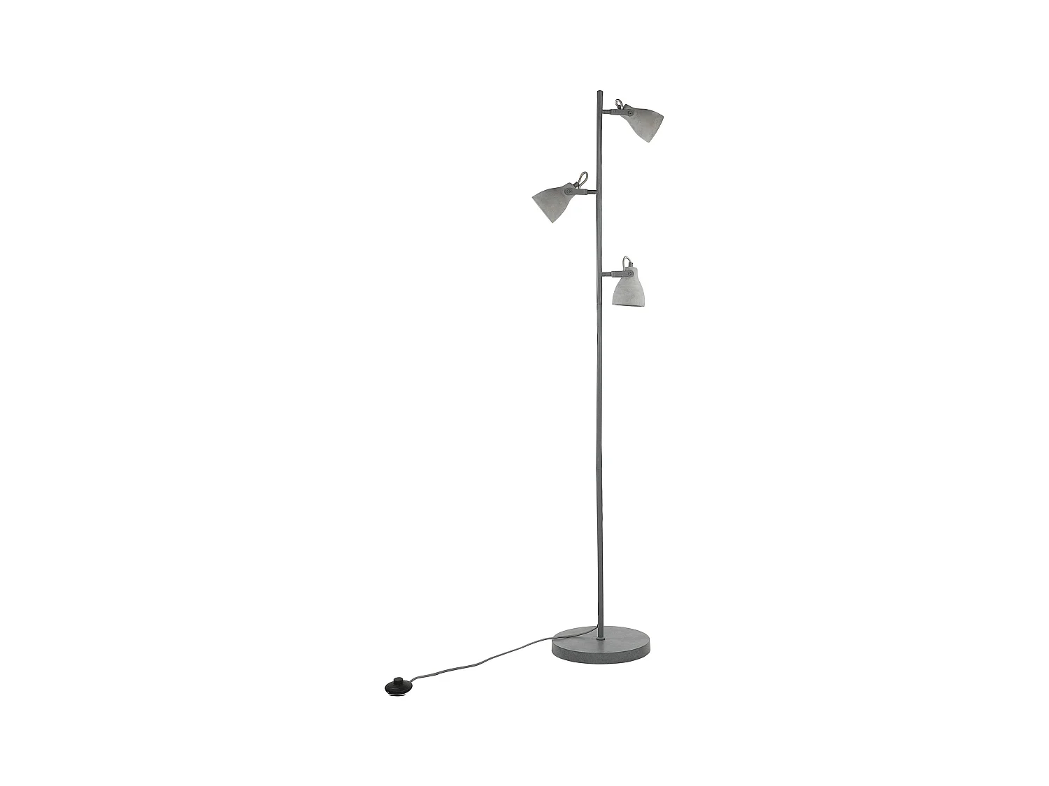 Lámpara de pie MISTAGO ajustable Cemento Gris