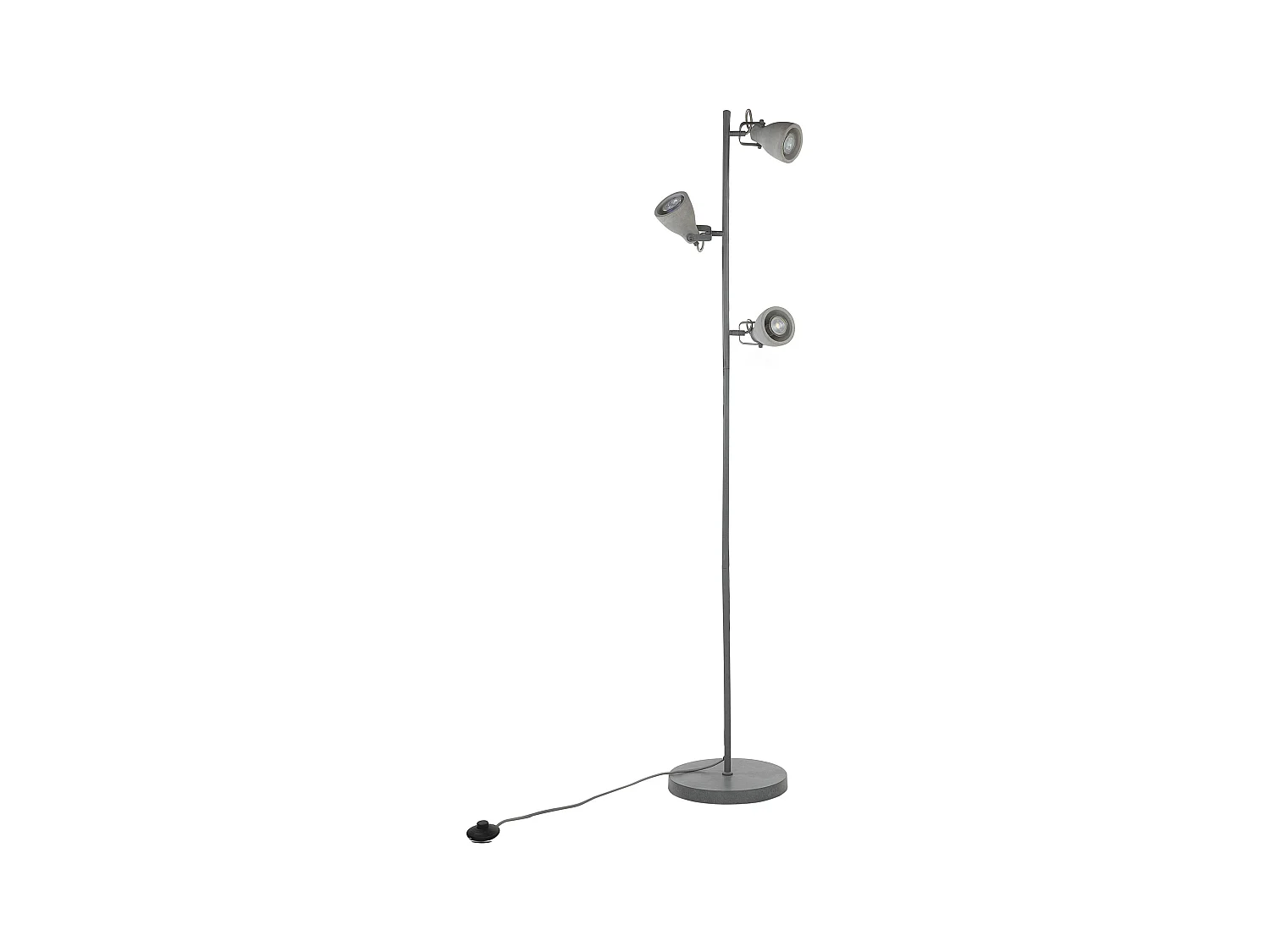 Lámpara de pie MISTAGO ajustable Cemento Gris
