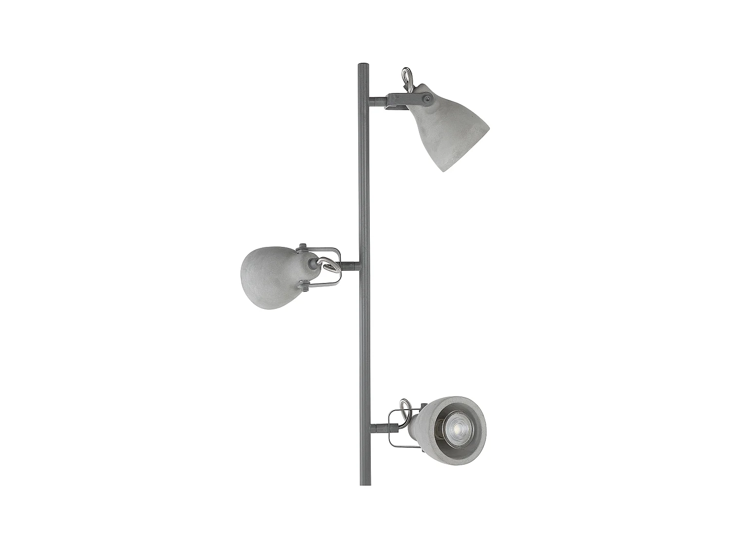 Lámpara de pie MISTAGO ajustable Cemento Gris