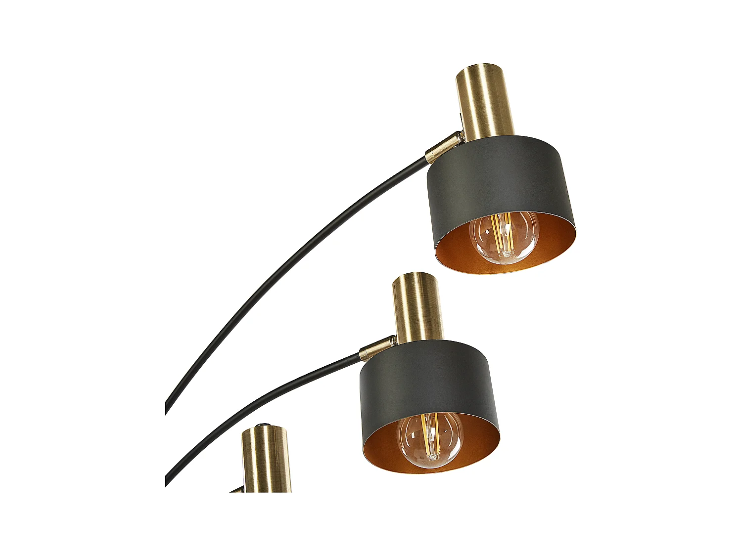 Lampadaire ANBESA Réglable Métal Noir