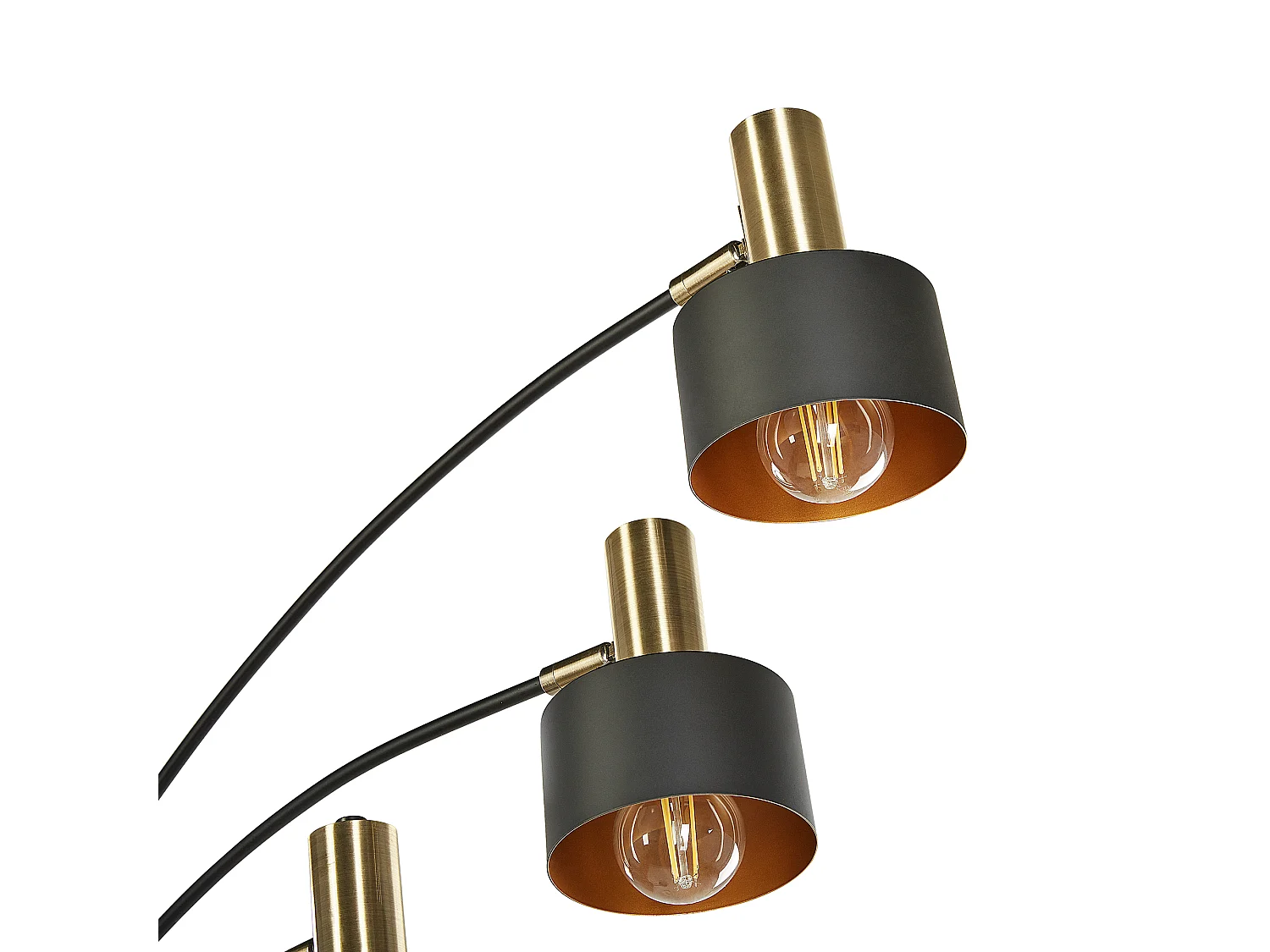 Lampadaire ANBESA Réglable Métal Noir