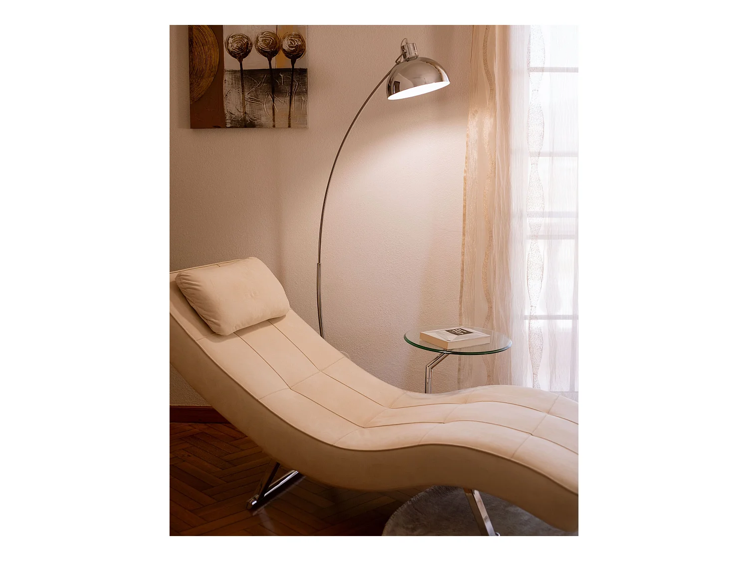 Staande lamp DINTEL Metaal Zilver