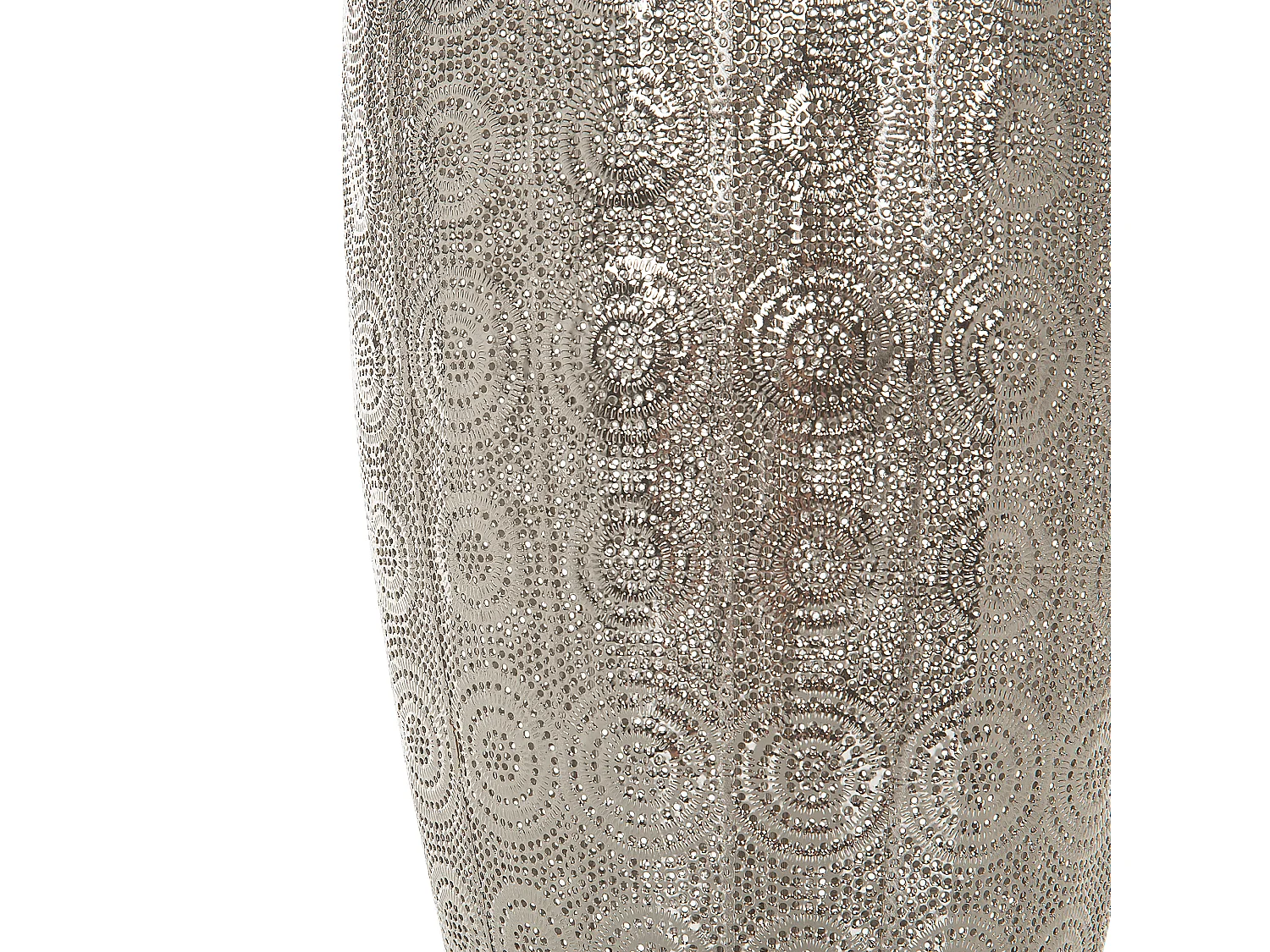 Lanterne de sol marocaine en métal argenté MARINGA