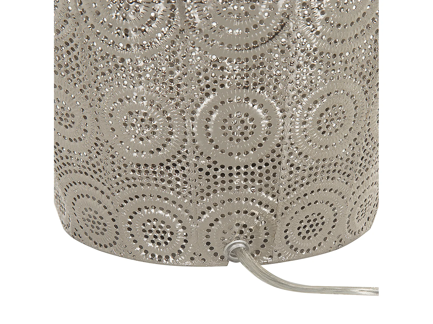 Lanterne de sol marocaine en métal argenté MARINGA