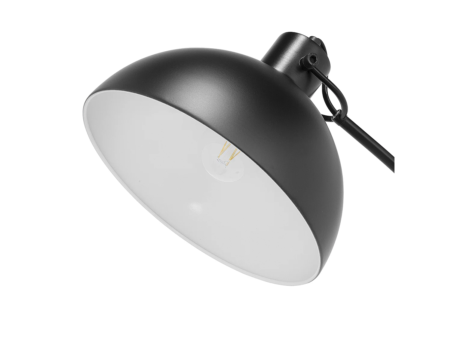 Staande lamp DINTEL Metaal Zwart