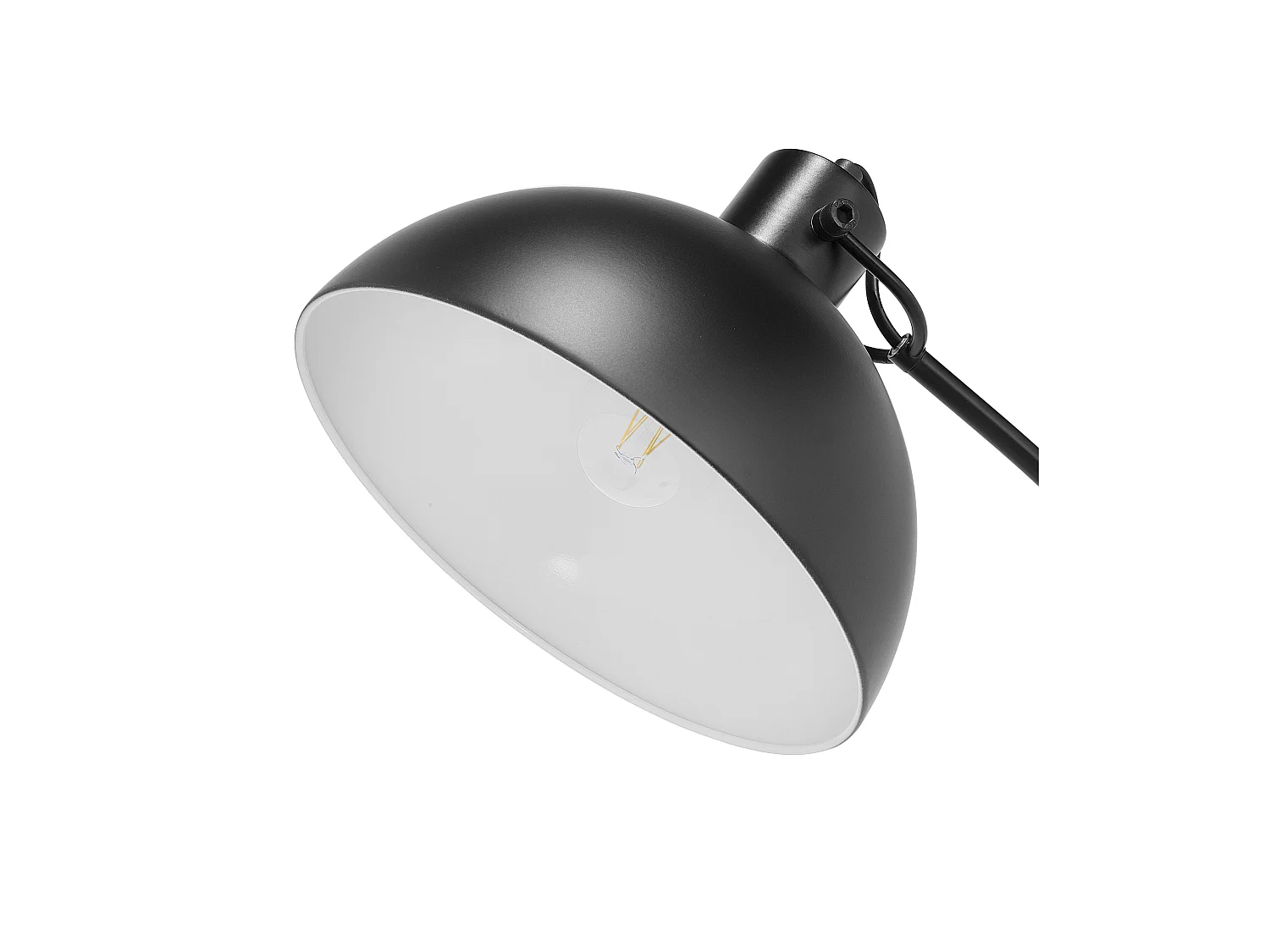 Staande lamp DINTEL Metaal Zwart