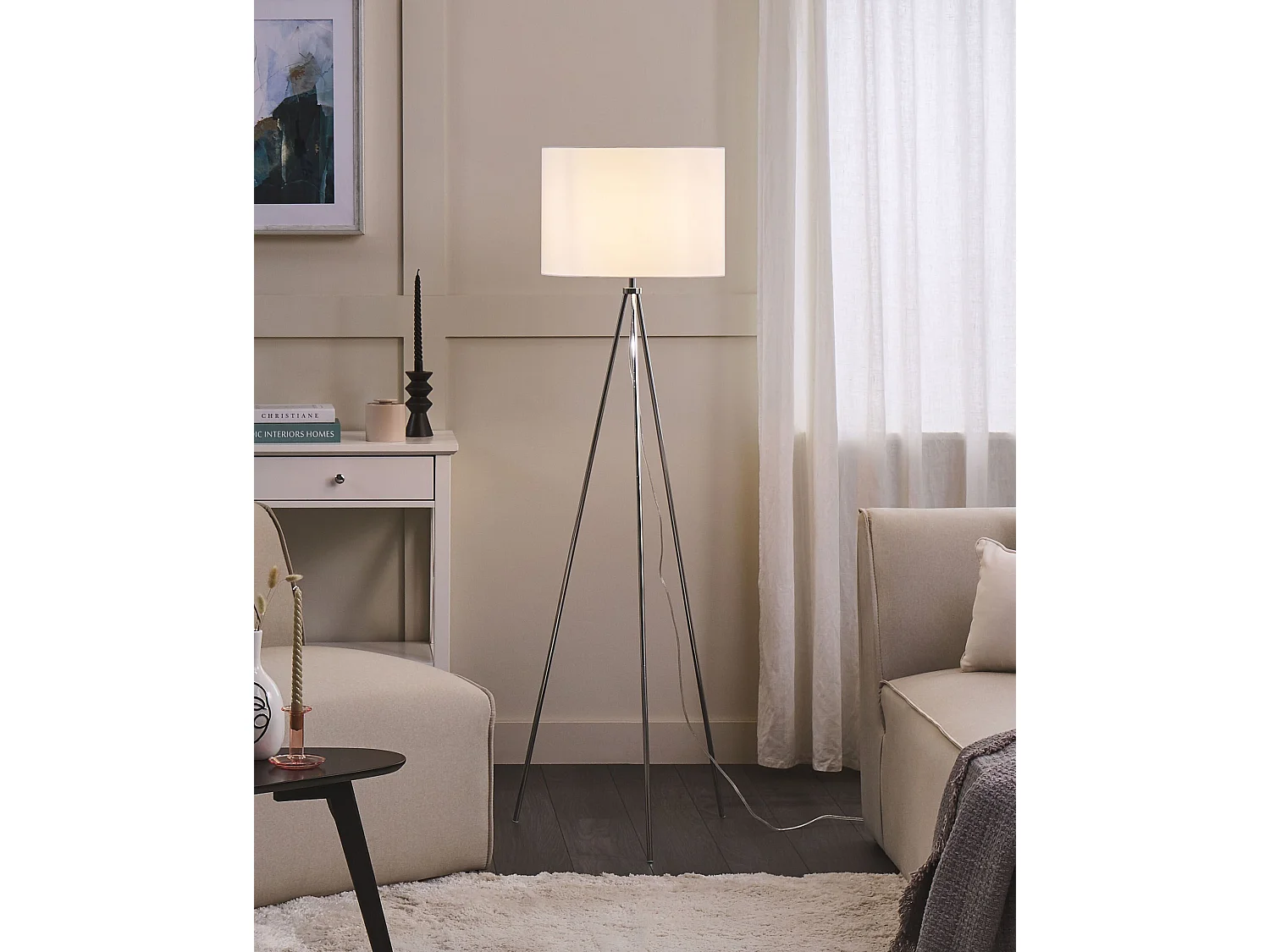 Staande lamp VISTULA Metaal Zilver