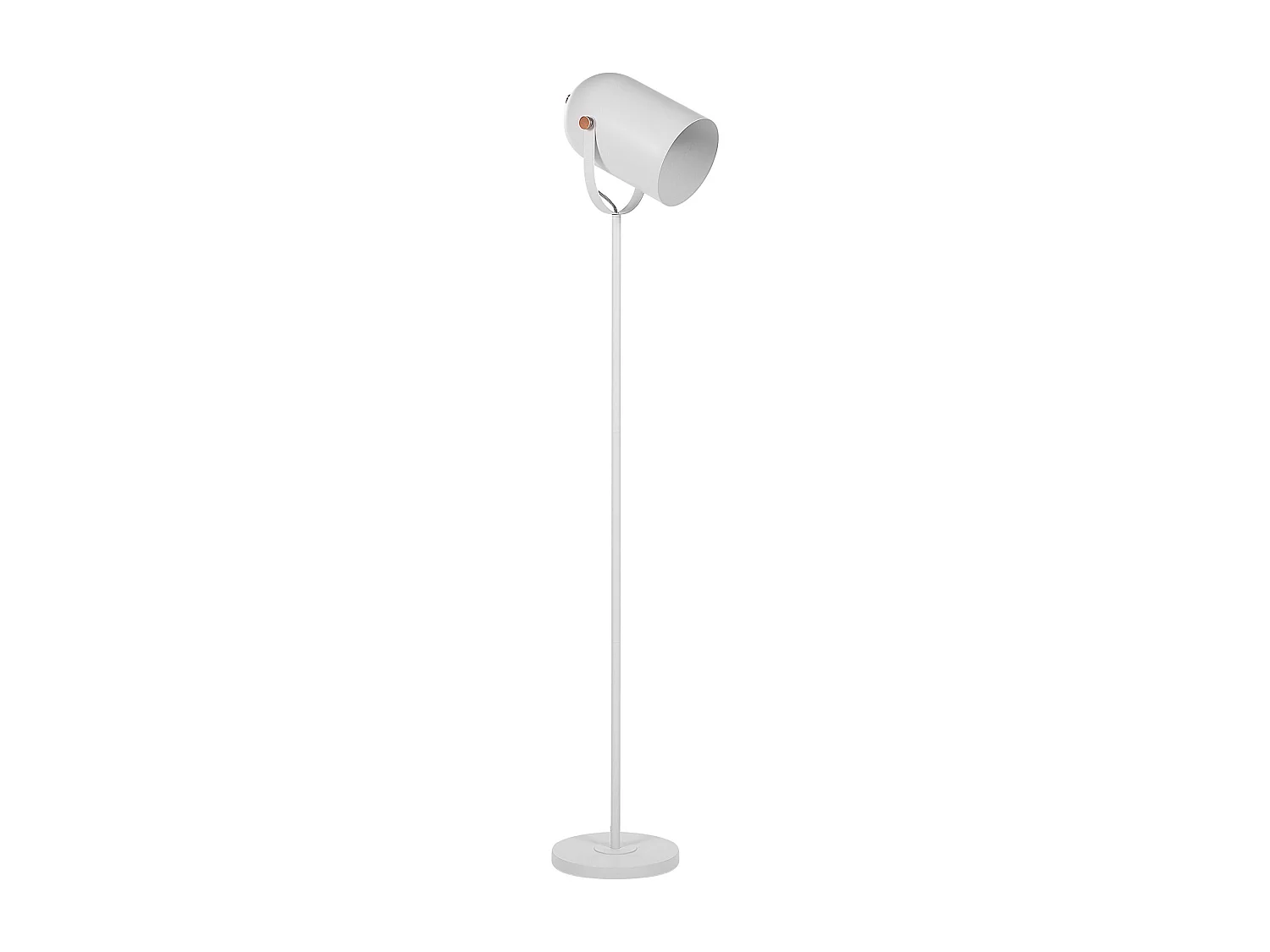 Candeeiro de pé TYRIA Ajustável Metal Branco