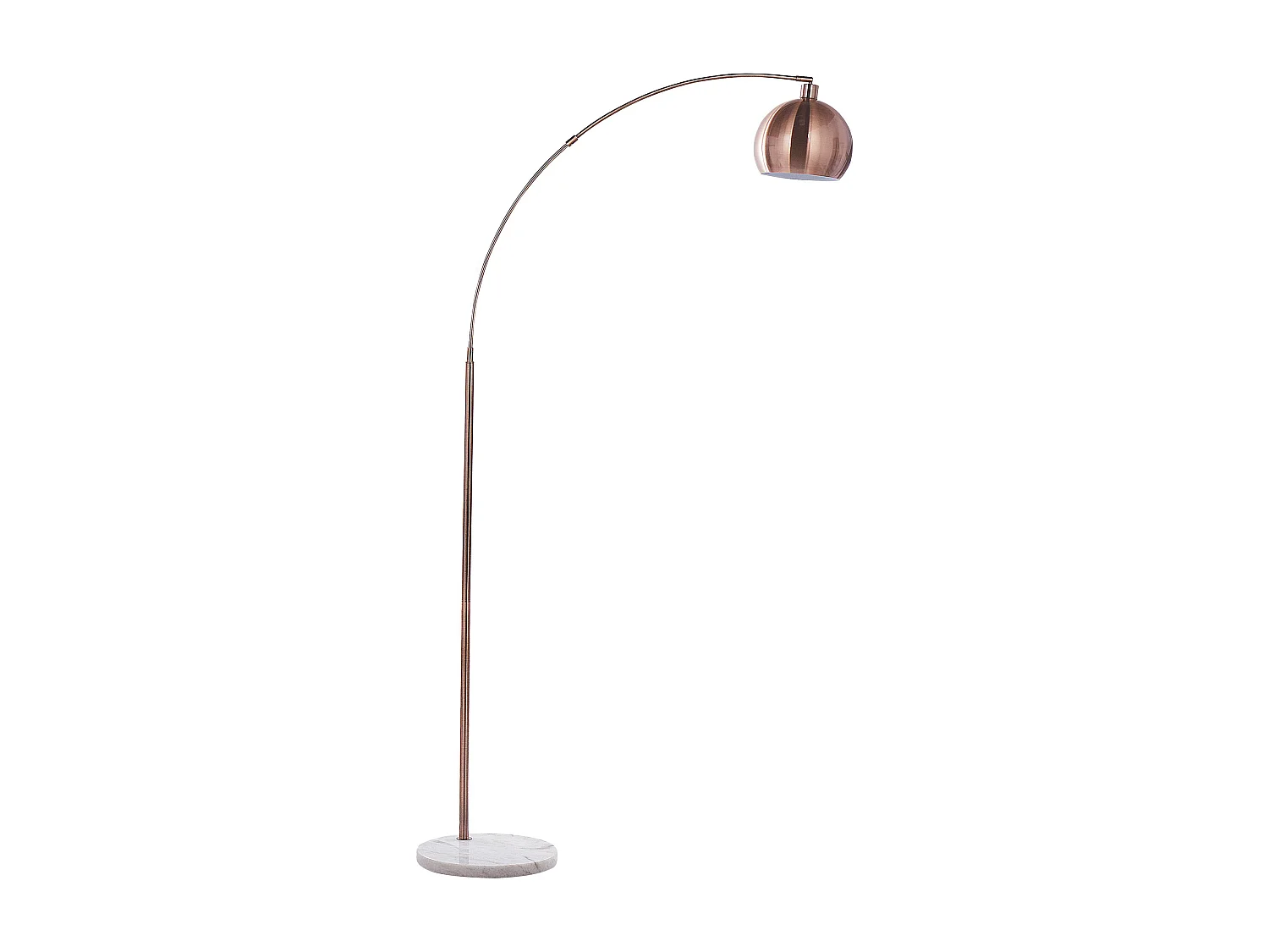 Candeeiro de pé cor de cobre 210 cm PAROO