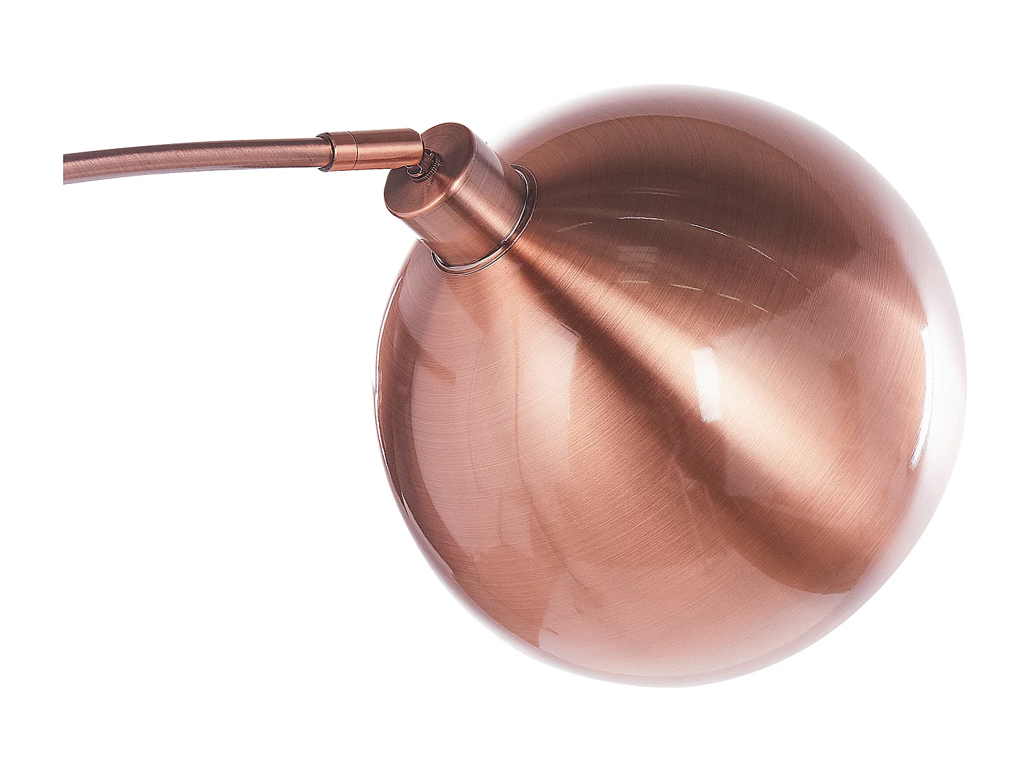 Candeeiro de pé cor de cobre 210 cm PAROO