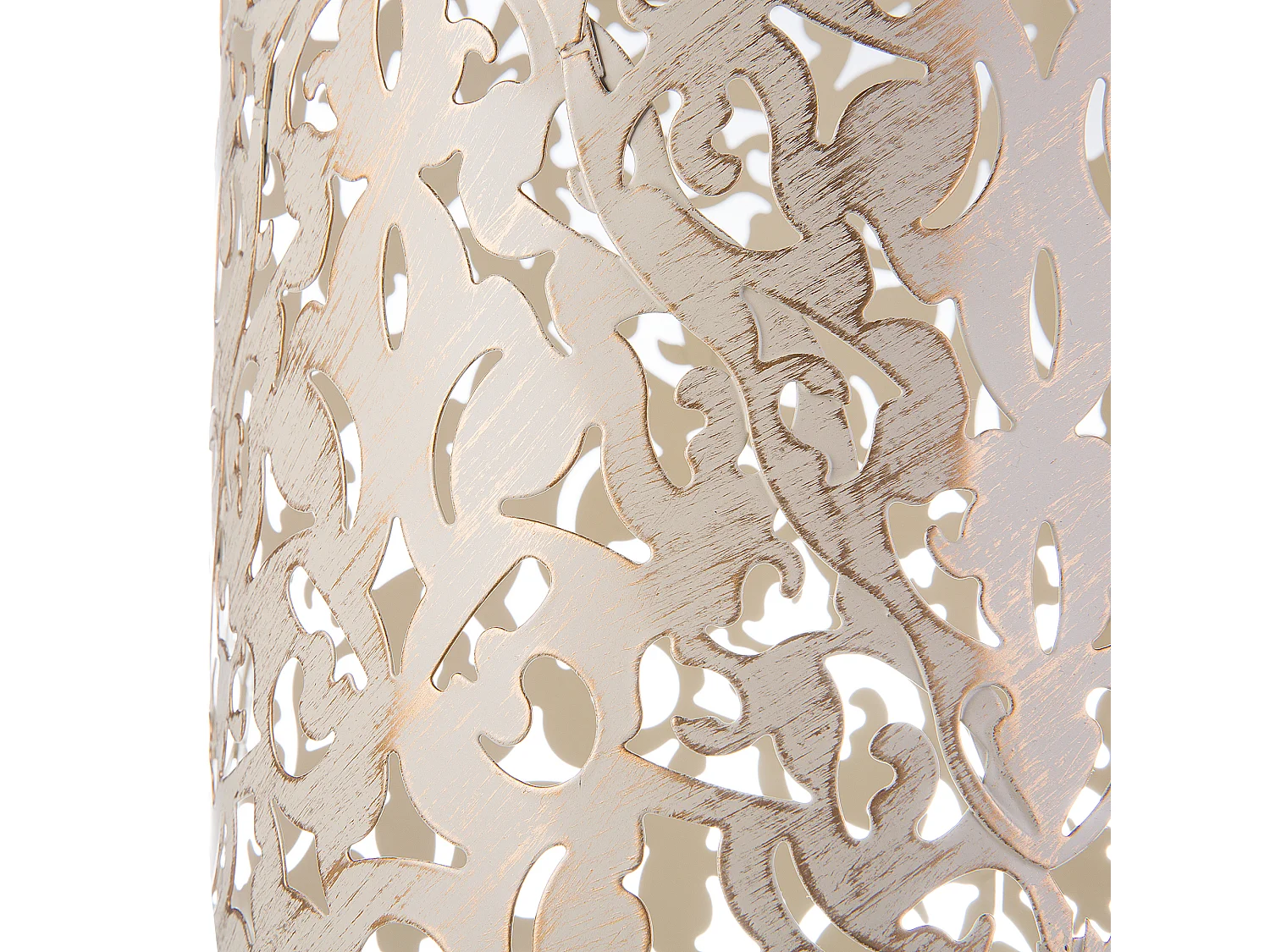 Stehlampe creme-gold 73 cm rund MURES