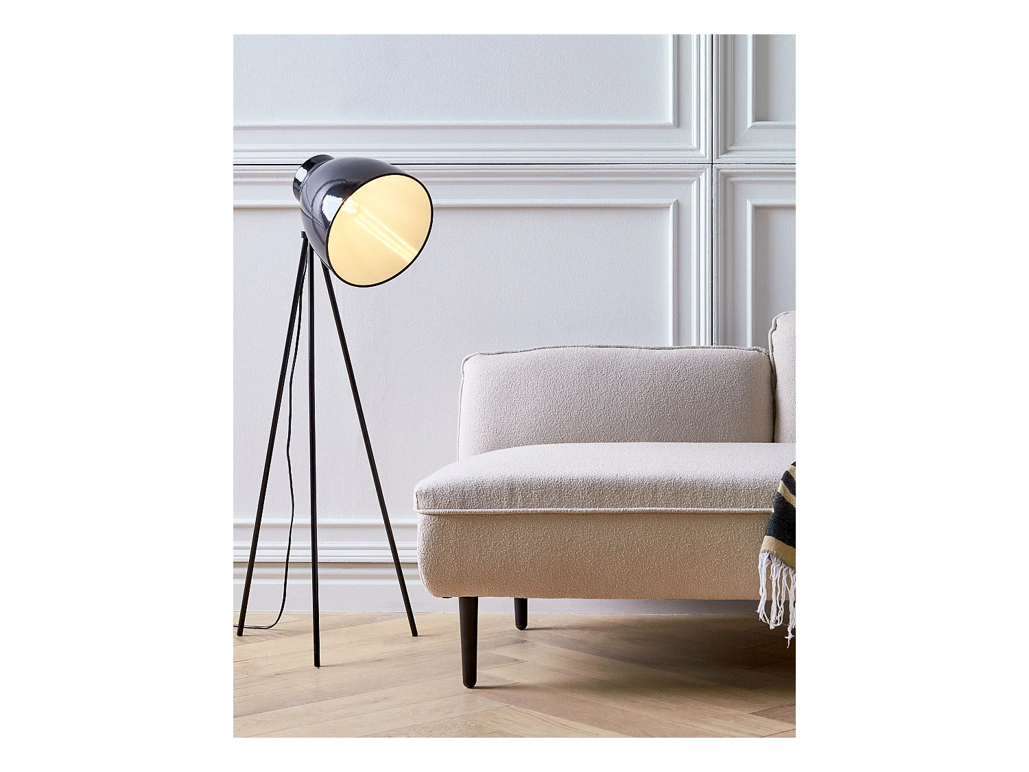 Lampadaire TAMEGA Métal Noir