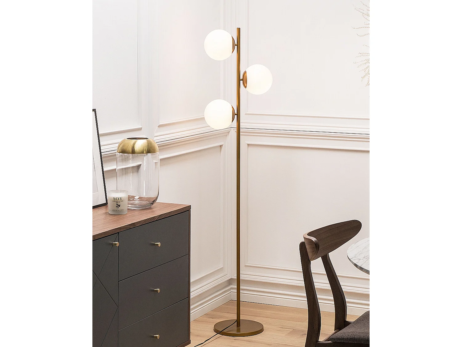 Staande lamp WADI Metaal Goud