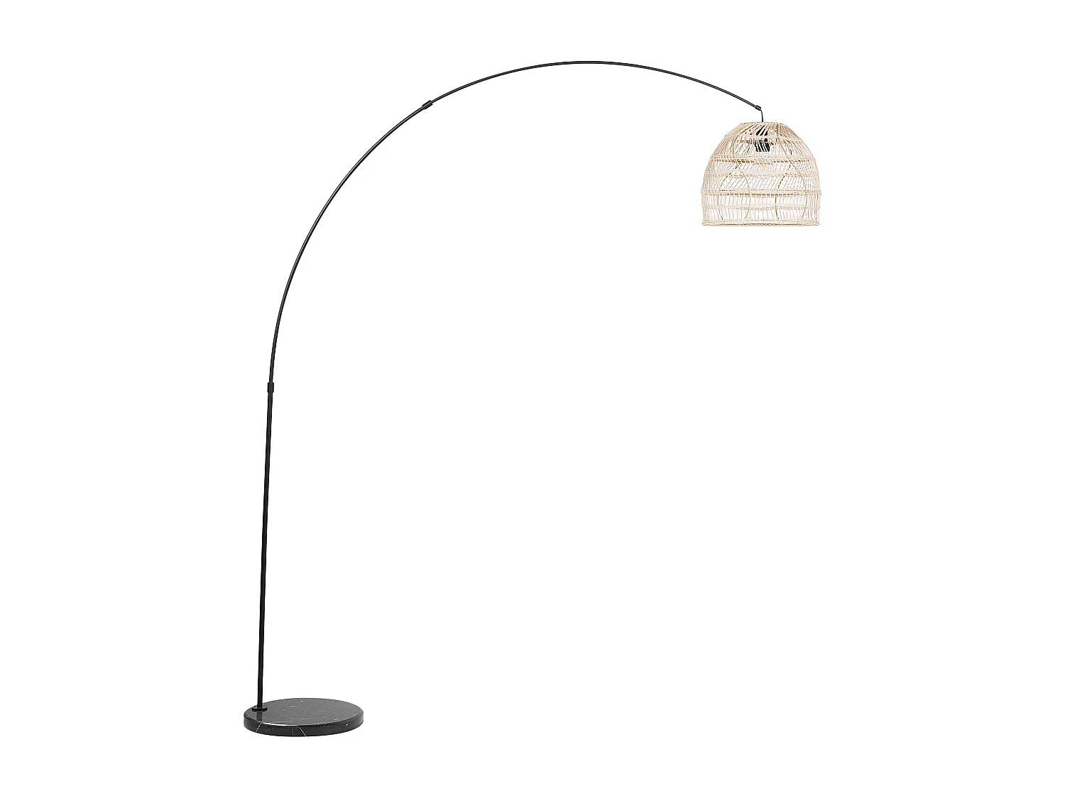 Lampada da pavimento GUAVIARE Rattan Beige