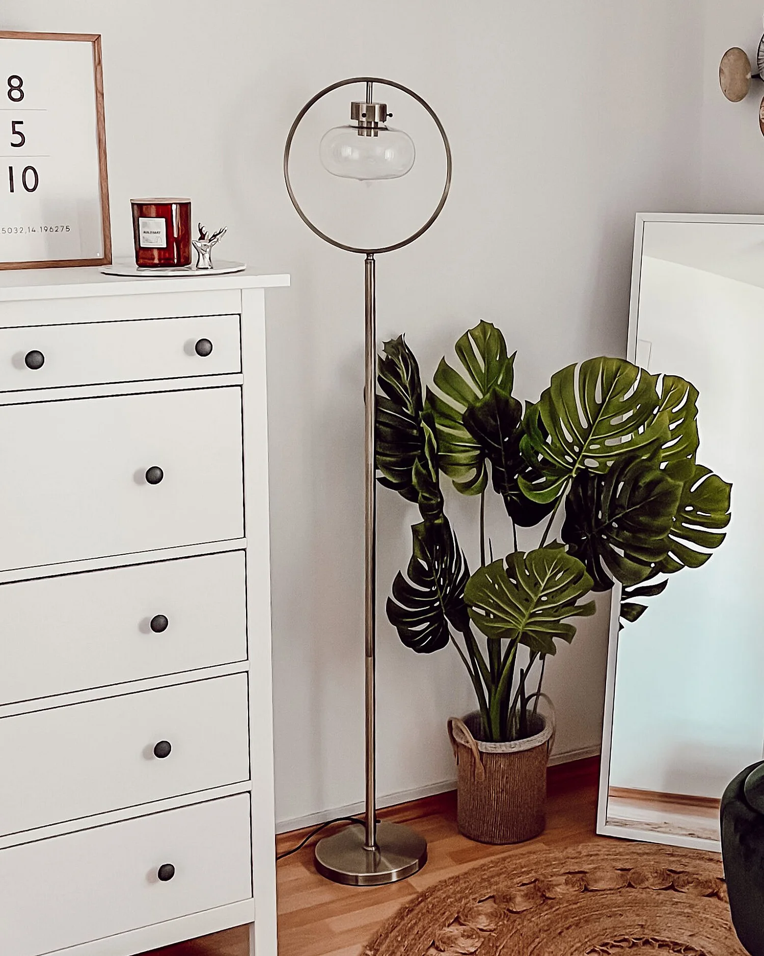 Lampada da pavimento SEVERN Metallo Oro