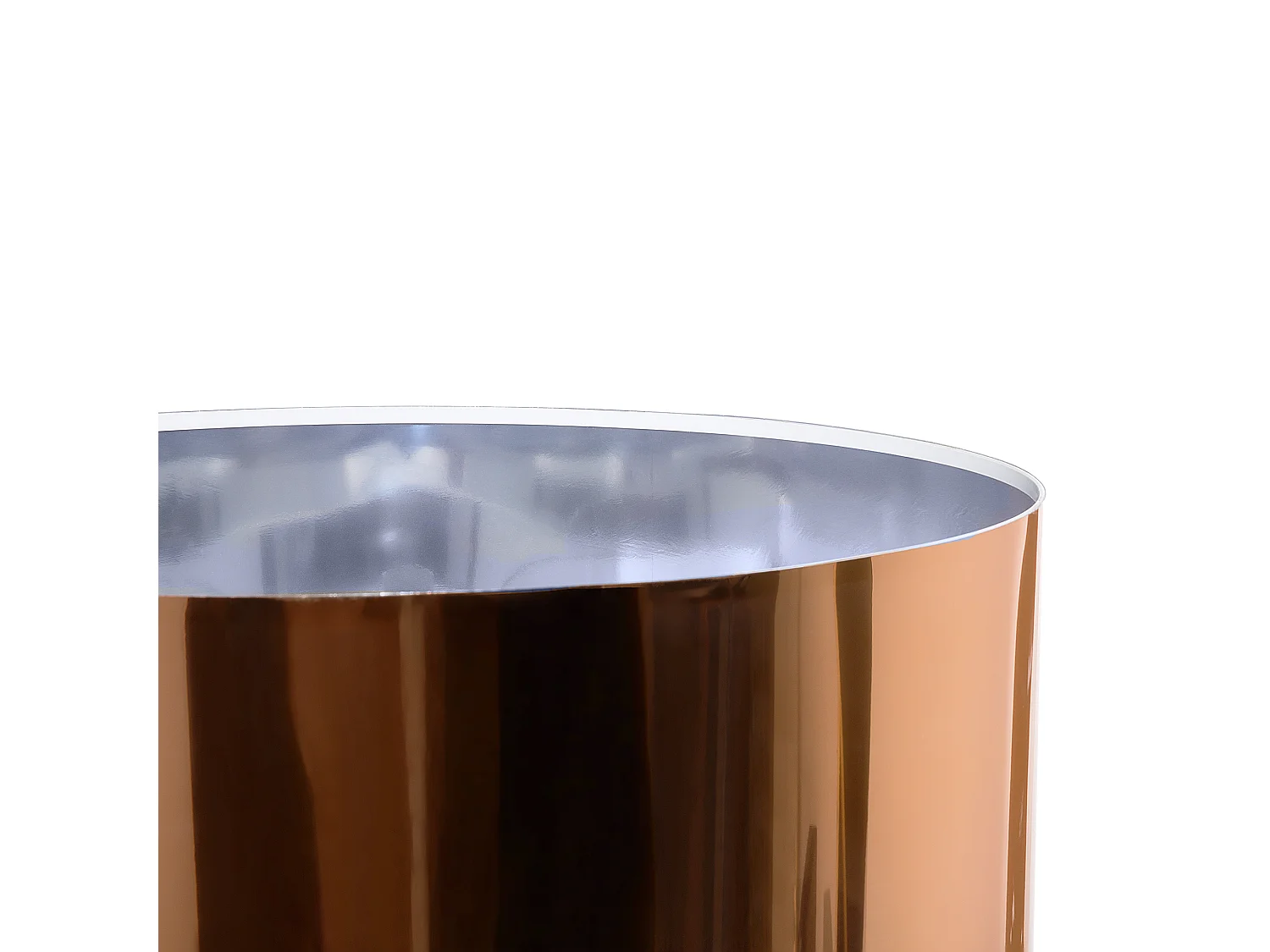 Stehleuchte Stehlampe Kunststoff/Metall Kupfer 156 cm Trommelform Stiletto