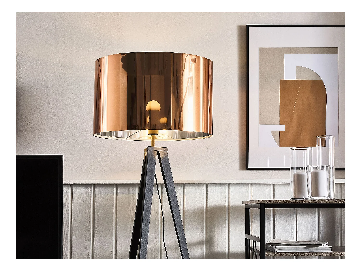 Staande lamp STILETTO Metaal Koper