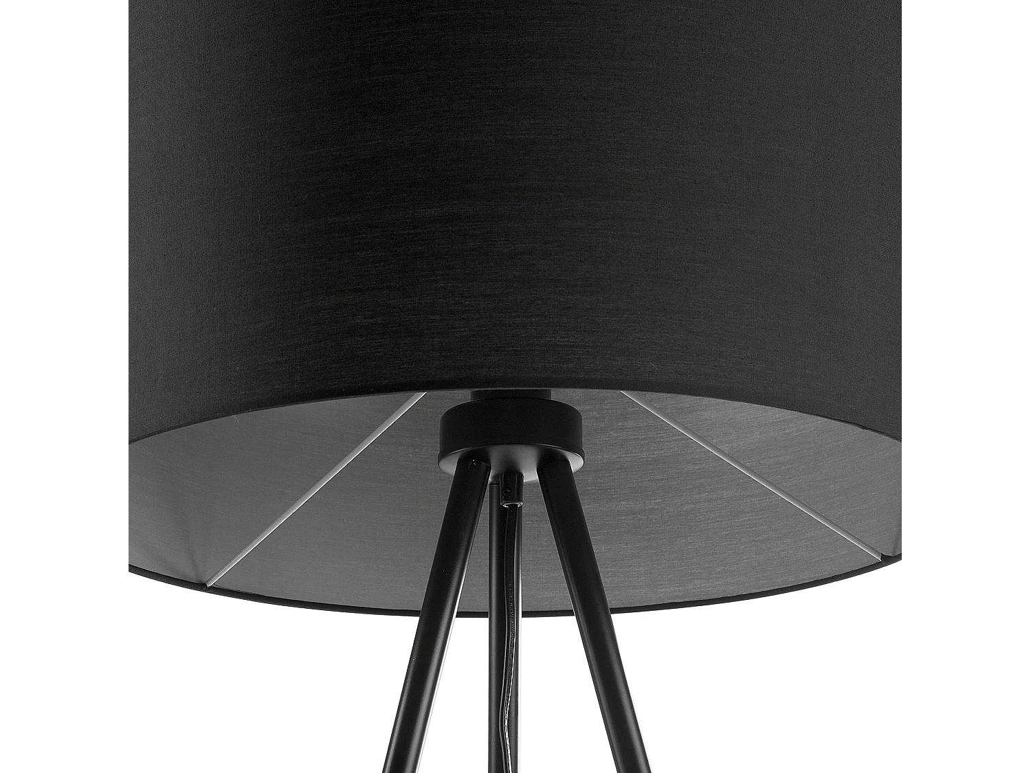 Lampadaire noir à trépied TOBOL