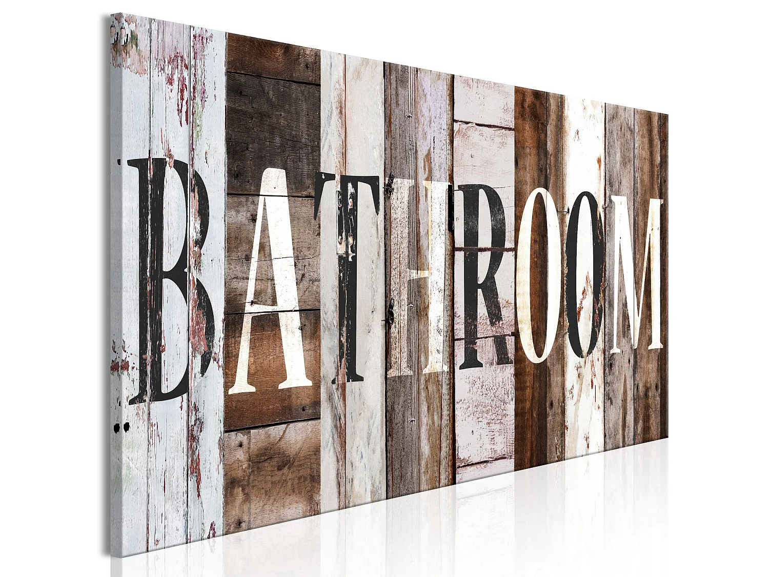 Tableau Planche Salle De Bains (1 Partie) Étroit - 120 x 40 cm