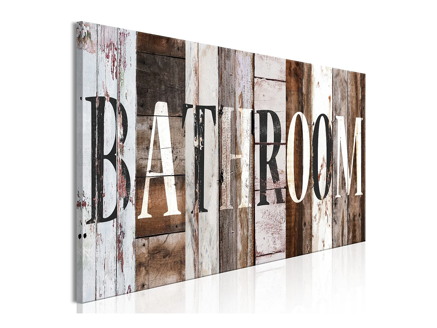 Tableau Planche Salle De Bains (1 Partie) Étroit - 120 x 40 cm