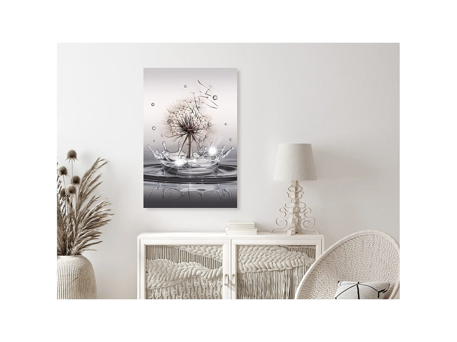 Tableau Gouttes de vent (1 partie) Vertical - 60 x 90 cm