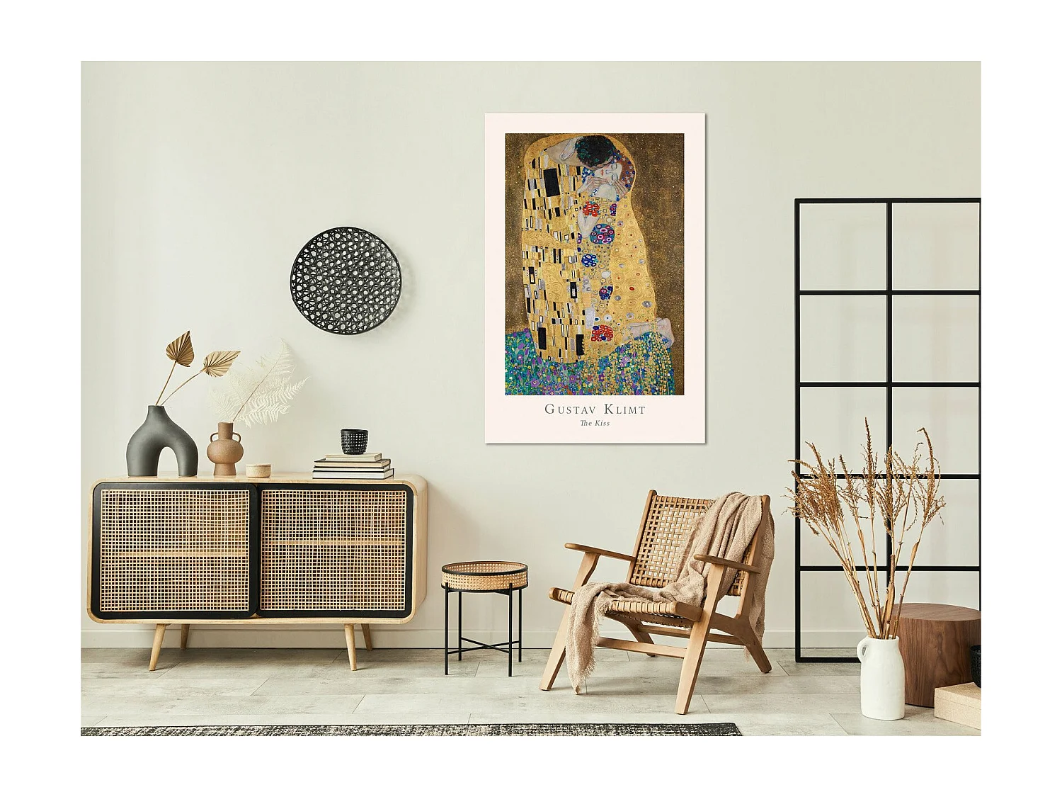 Tableau Gustav Klimt The Kiss Vertical - 80 x 120 cm