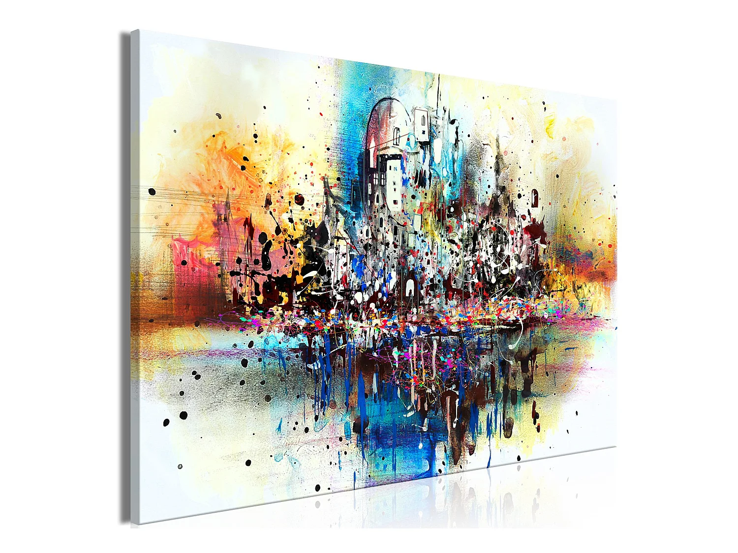 Tableau Esquisse de vacances Wide - 120 x 80 cm