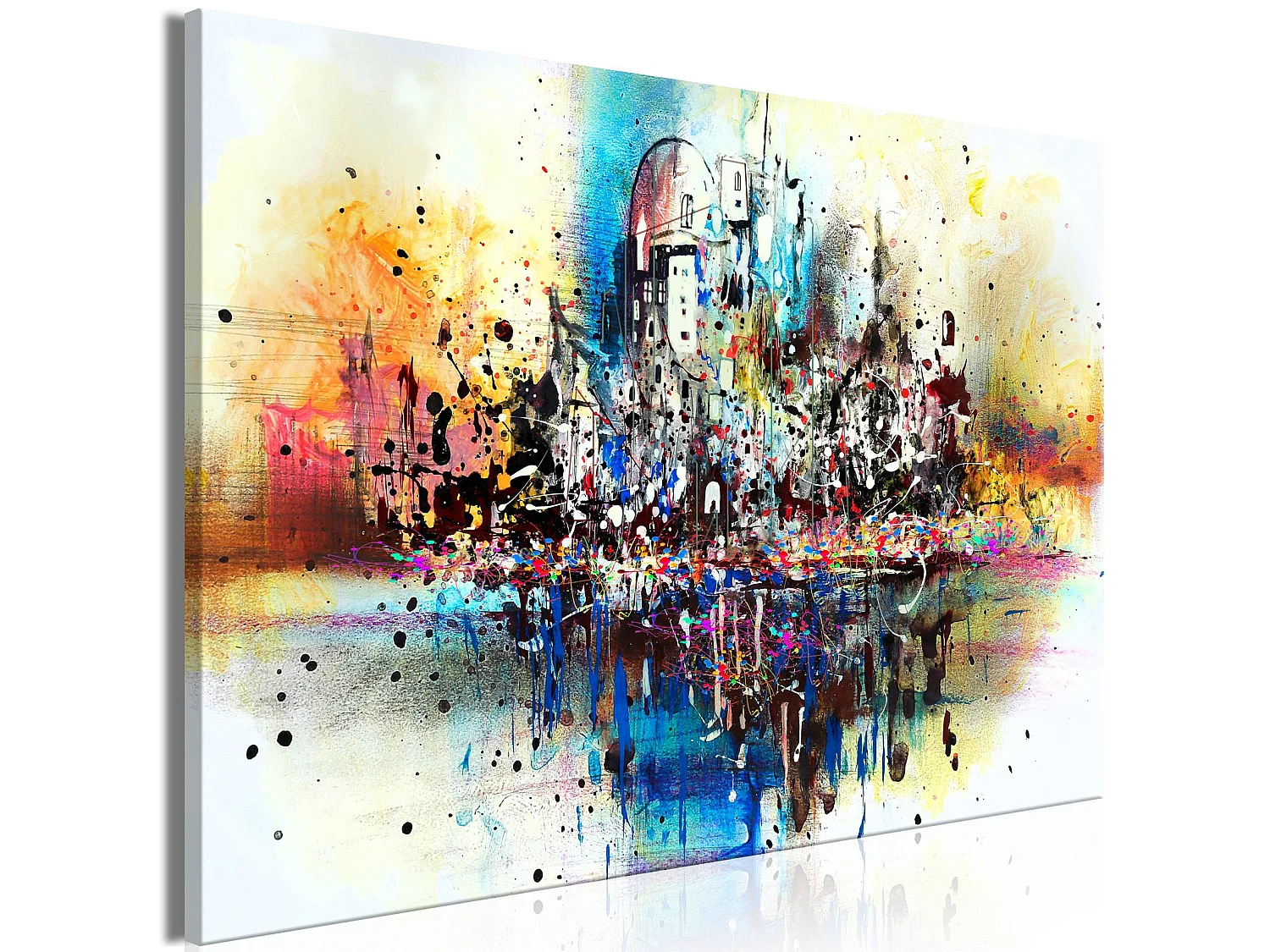 Tableau Esquisse de vacances Wide - 120 x 80 cm