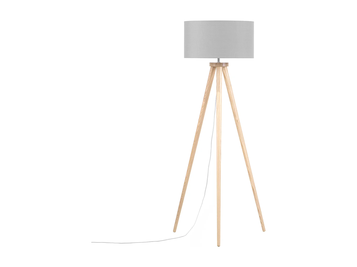 Staande lamp NITRA Eikenhout Grijs