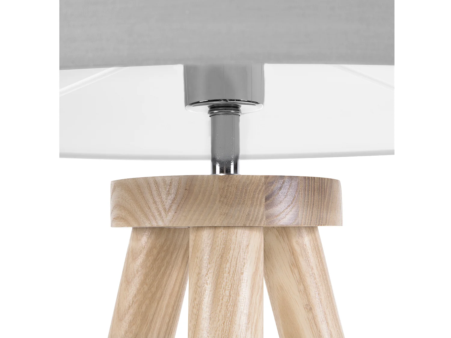 Staande lamp NITRA Eikenhout Grijs