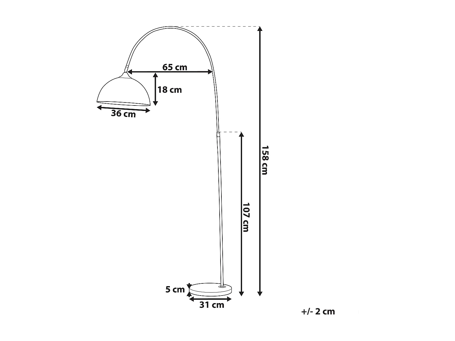 Lampadaire CANDELLA Métal Cuivré