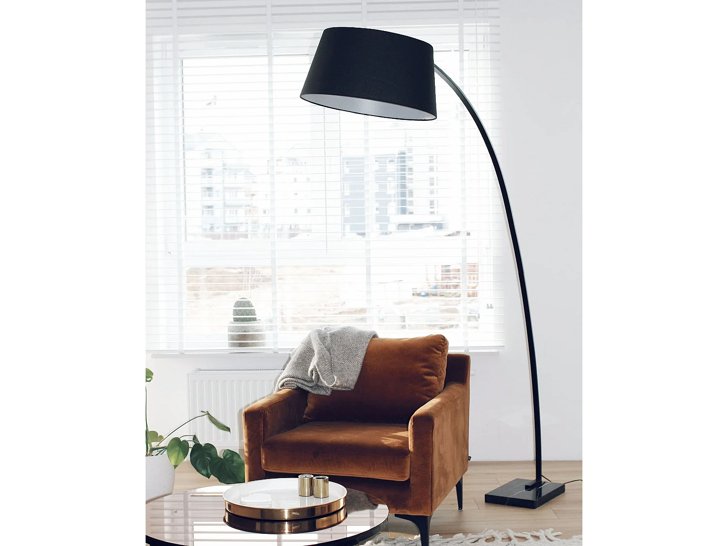Lampadaire BENUE Métal Noir