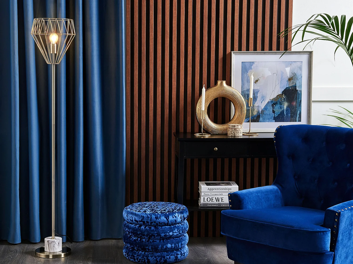 Lámpara de pie MOONI Metal Latón